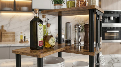 JayRex 3-Tier Corner Shelf Organizer – Kitchen & Bathroom Countertop Storage Rack