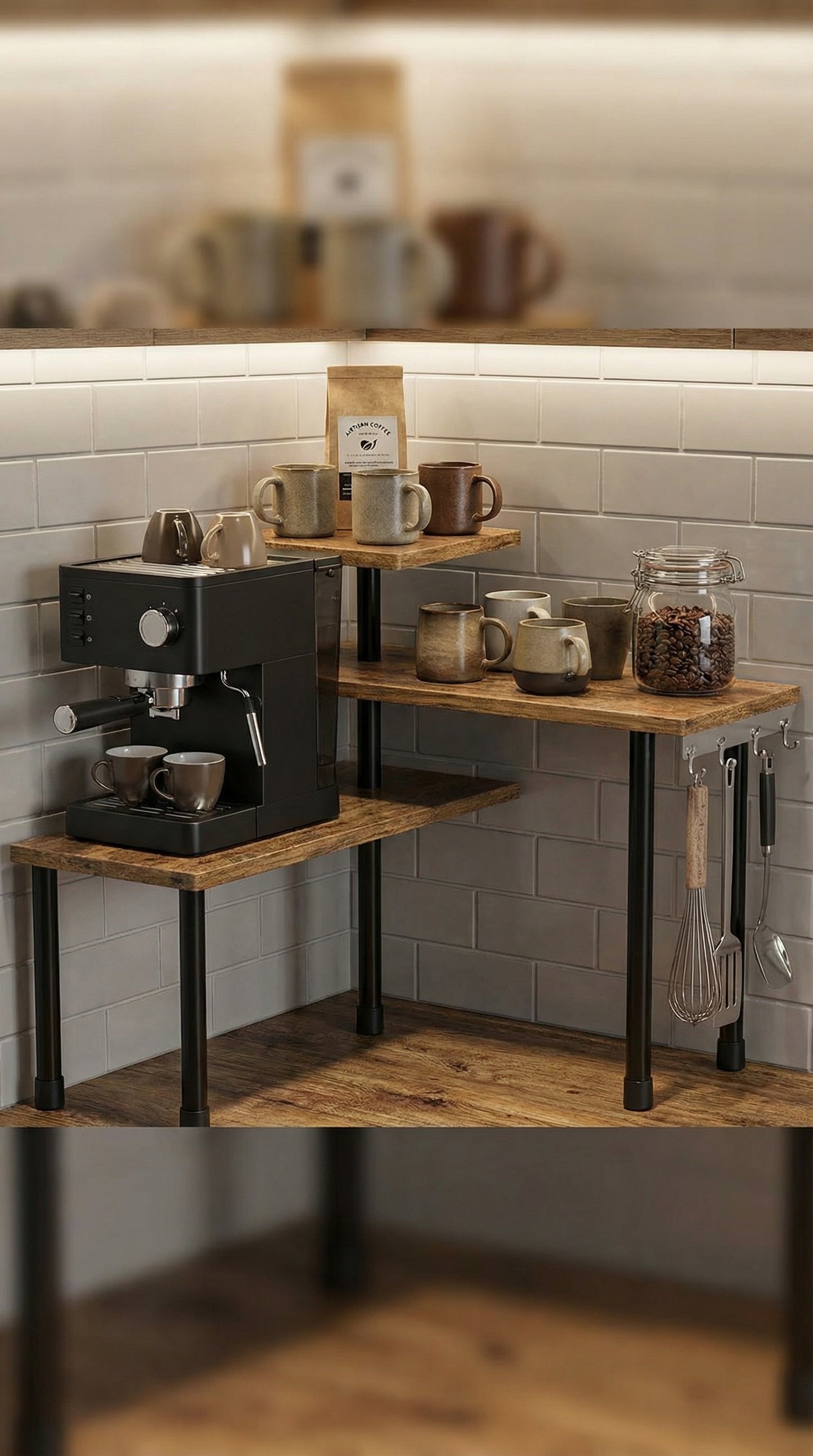 JayRex 3-Tier Corner Shelf Organizer – Kitchen & Bathroom Countertop Storage Rack